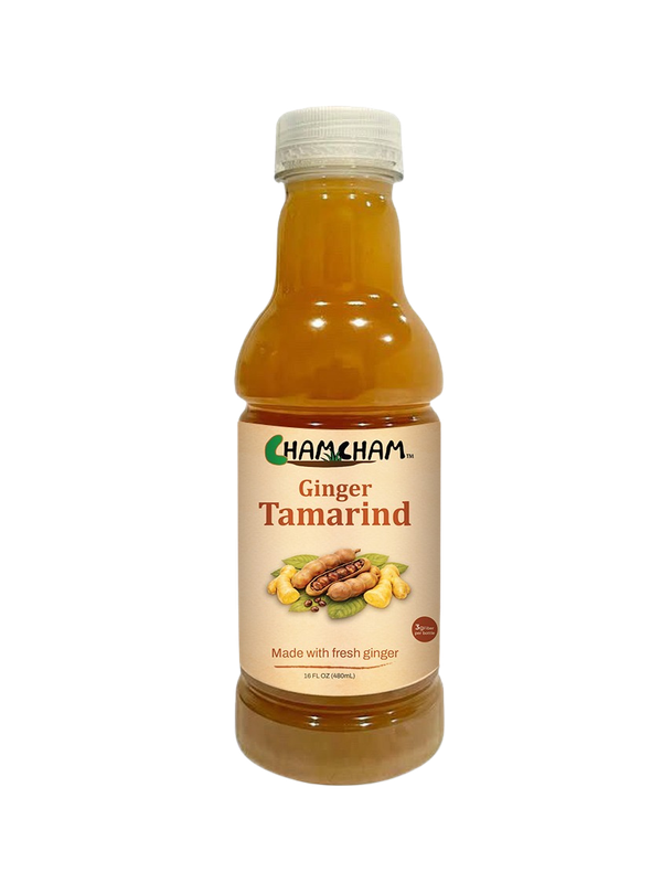 Ginger Tamarind Drink | ChamCham | Case of 12 | 16 FL OZ