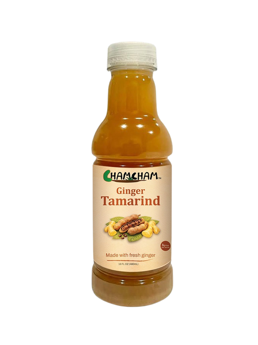Ginger Tamarind Drink | ChamCham | Case of 12 | 16 FL OZ