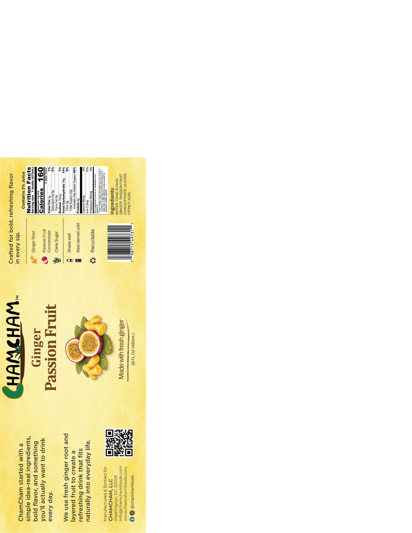 Variety Pack Drink | 4 Flavors |  ChamCham | Case of 12 | 16 FL OZ